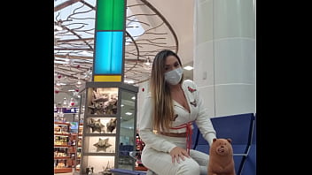 Sexy Yoga Session with a Naughty Bear at Cancun Airport