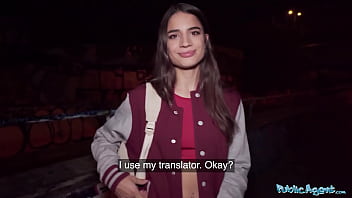 Eager French model enjoys anonymous public sex with a stranger