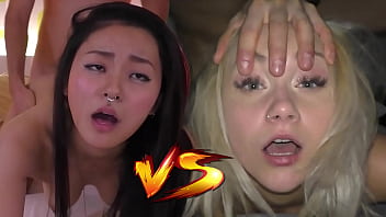Slutty Asian vs Horny European – Who Gets Your Load? – Starring Rae Lil Black & Marilyn Sugar