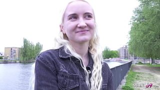 Slender Blonde Teen Daruma Rai Gets Picked Up for Wild Casting Fuck in Berlin