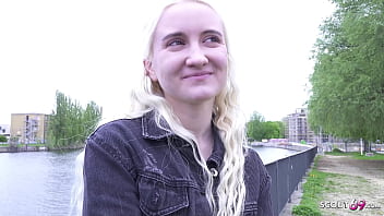 Slender Blonde Teen Daruma Rai Gets Picked Up for Wild Casting Fuck in Berlin