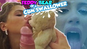 Innocent Teen Takes a Massive Facial While Clutching Her Teddy Bear