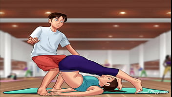 Hot Summer Saga | Gym session with a curvy MILF, meeting the principal and his seductive sister, plus steamy French lessons