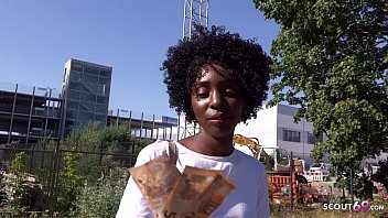 German Stranger – Dark Ebony MILF ZaaWaadi Gets Paid for Public Pickup Sex in Berlin