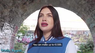 Public Agent – Voluptuous babe with full lips and huge tits gives intense POV blowjob and wild sex