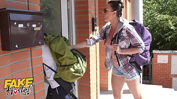 Naughty Backpacker Seduces Taken Guy While His Girlfriend Sleeps Nearby