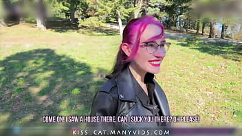 Fuck Me in the Park for a Public Cumwalk – Russian Student Picked Up for Outdoor Sex by Agent