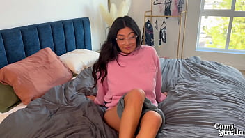 “IS THAT MY UNDERWEAR?!” Busty Latina step sis DRENCHES my dick – Cami Strella x Lev Lieben