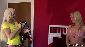 German Spy Seduces Skinny Teen in Steamy Lesbian Audition