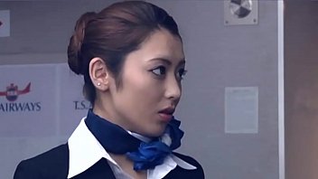 Stewardess seduction in the sky