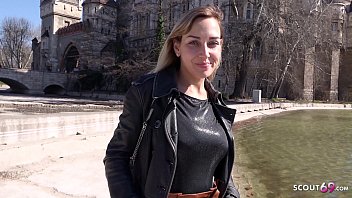 German Teen Scout with Huge Natural Tits Gets Fucked in Casting Pickup