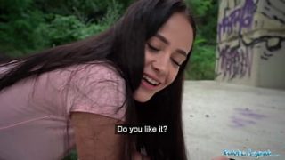 Naive Teen Gets Soaked and Stretched by a Massive Rod in the Storm