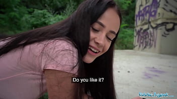 Naive Teen Gets Soaked and Stretched by a Massive Rod in the Storm