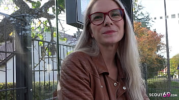 German Scout – Sexy Blonde in Glasses Vivi Vallentine Seduced for Casting Fuck