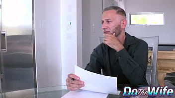 Hailey Nyxx Seduces the Tax Man as Her Pathetic Husband Watches Helplessly