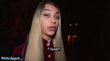 Public Agent Elena Vedem Receives Rough Throat Exam and Hardcore Doggystyle POV