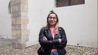 German Stranger Seduces Busty Kattie Hill for Wild Street Fuck