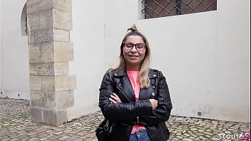 German Stranger Seduces Busty Kattie Hill for Wild Street Fuck