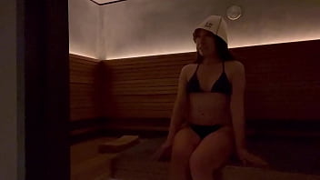 Exclusive steamy sauna session