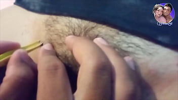 Husband Forces Wife to Wax Her Pussy Smooth