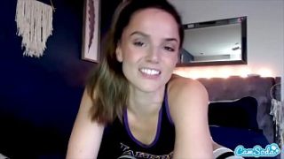 Tori Black spreads her tight pussy wide open as she fingers herself on CamSoda