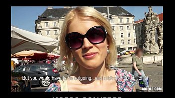 Curvy Czech blonde rides a thick cock with her juicy ass