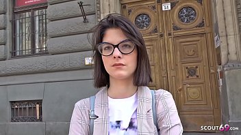 Young German student Sara gets wild anal audition after college