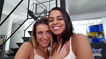 Tara Ashley and Vienna Black Share Miles Long’s Hot Load on Their Pretty Faces!
