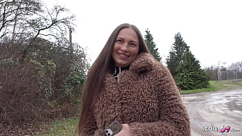 German Scout – Anal Audition for Busty Freckled Maid Cora’s Big Ass