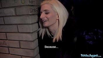 Skinny student gets a hot load on her face in a budget Czech motel
