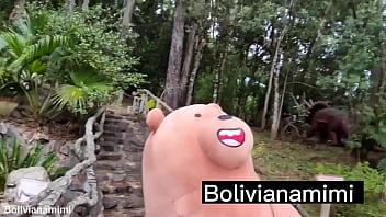Dino Fuck Adventure…. No Panties and Squirting Hard…. bolivianamimi.tv