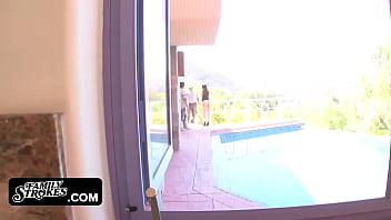 Young stepdaughter gets filled with pleasure