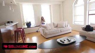Kara Faux sucks her stepbro’s thick shaft to hide their dirty secret