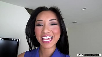 Asian babe Alina Li eagerly swallows Brannon Rhoades’ thick load