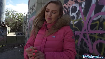 Hot Model Pleases Stranger with Outdoor Blowjob Before Steamy Indoor Sex