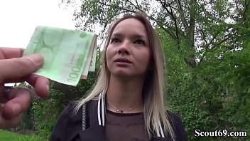 Slim tattooed teen Monika gets drilled by German scout