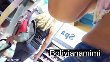 Shopping at the supermarket with my little toy inside my wet pussy, soaking all over. Want to see more? Visit bolivianamimi.tv