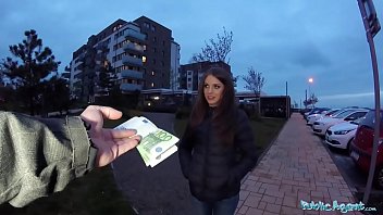 Shy Russian beauty gets wild with a stranger in public