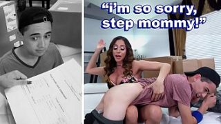 Furious Stepmom Ariella Ferrera Teaches Naughty Stepboy a Hard Lesson