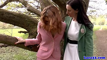 British MILF pleasures mature lesbian with eager tongue