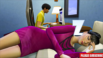Stepson seduces Asian stepmom after catching her watching porn – Taboo family affair