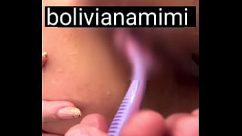 My husband shaves me all the way to my tight little ass… Want more?