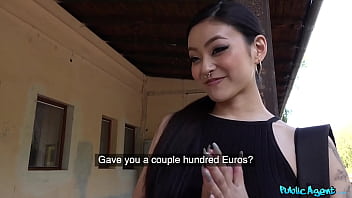 Public Agent – Horny Japanese babe Rae Lil Black gets creampied at busy train station