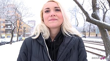Innocent Blue-Eyed Teen Marilyn Gets Wild at German Street Audition
