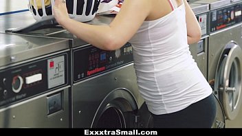 Tiny Teen Cali Hayes Gets Nasty in the Laundry Room