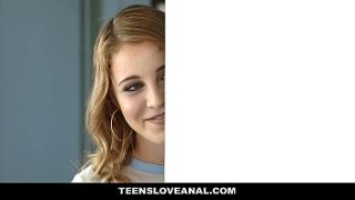 Naughty Stepsister-in-Law (Kinsley Eden) Takes It Rough in the Backdoor