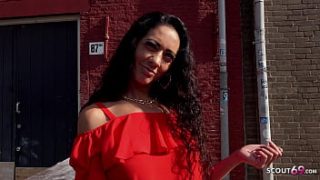 German Scout – Hardcore Anal Street Casting with Skinny Long-Lipped MILF Morgan