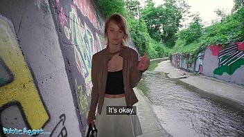 Redheaded slut Ariela Donovan gets drilled in a dark tunnel
